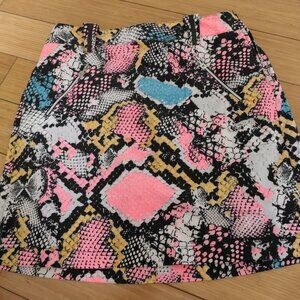 Jamie Sadock Boa Snake Skin Skit Rainbow Animal Print Performance Golf